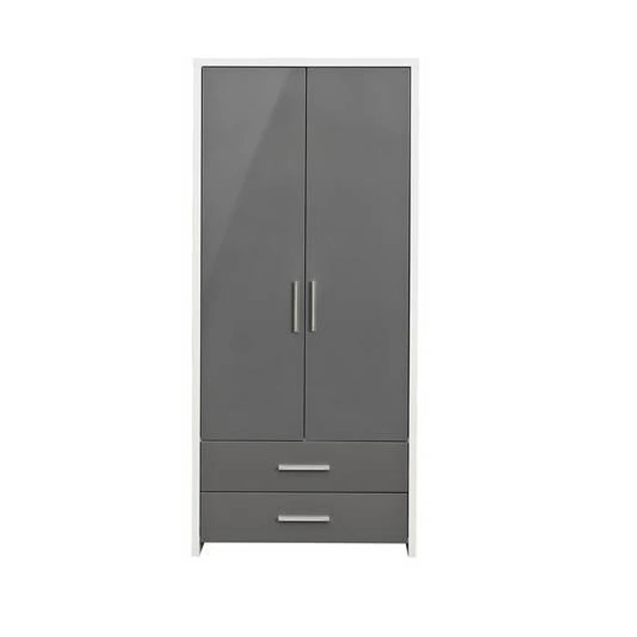 Размер H180.5 W80 D52cm высокоглянцевая 2 двери ящика мдф шкаф для одежды гостиницы и мебель