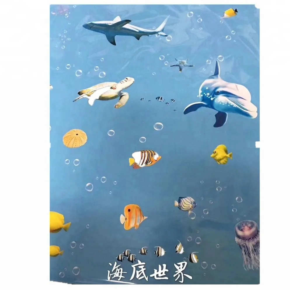 Cartoon effect Hot Stamping Foil PET material for PVC Wall PS WPC