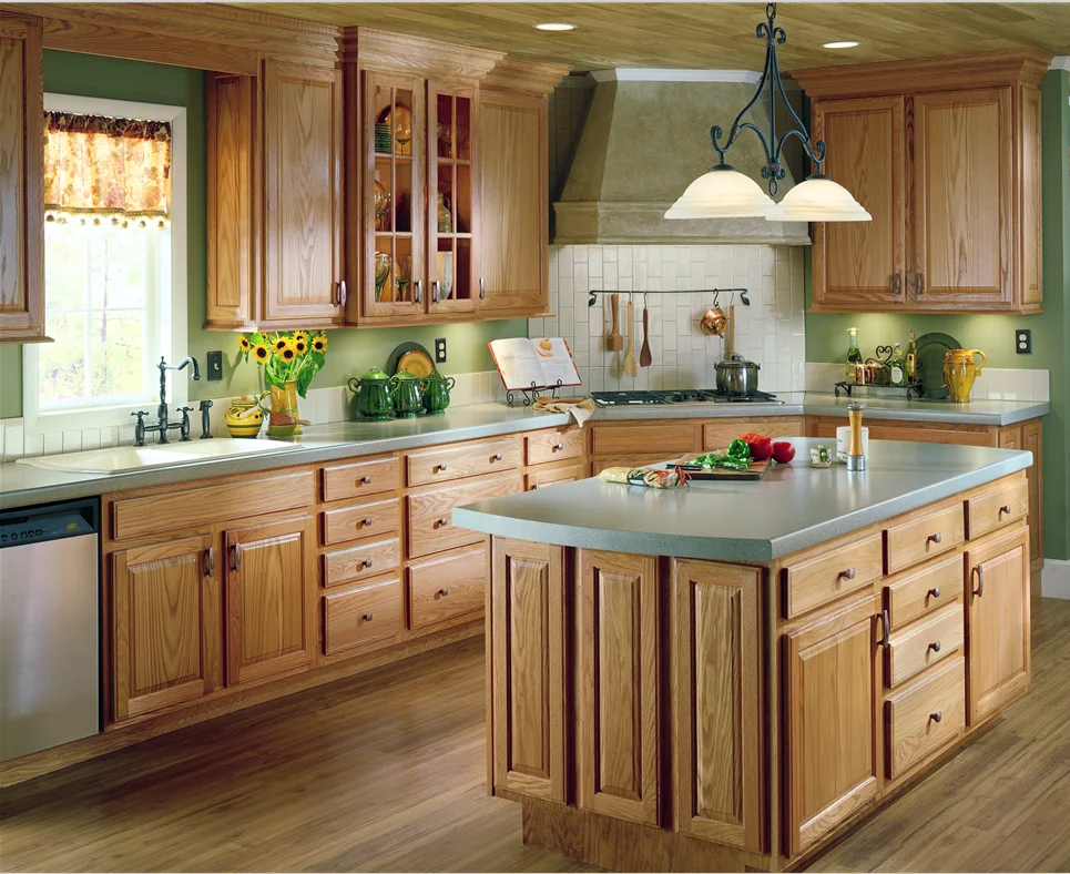 Modern solid wood kitchen doors kitchen cabinet american