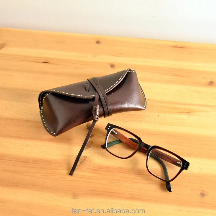 Genuine Leather Sunglasses Case Pouch Holder