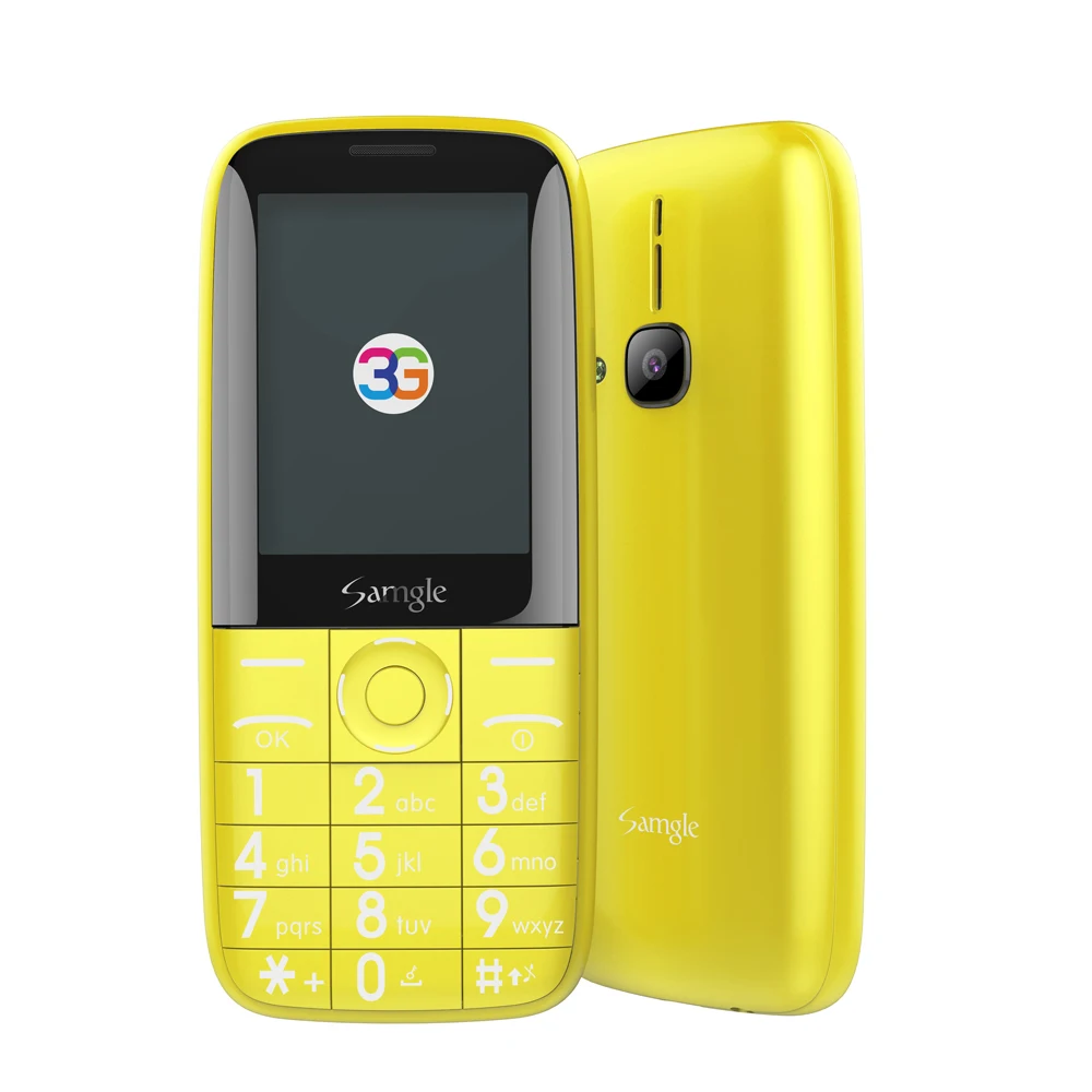 Online shopping 2.4 inch 3G Feature Phone Bar Type Quad Band Dual Sim Card