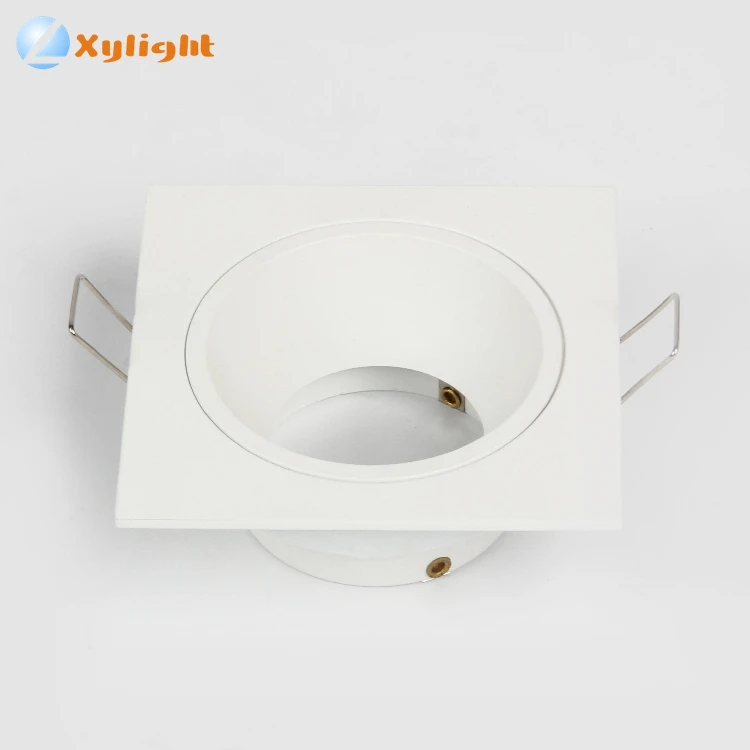 
Aluminum body led downlight mr16 gu10 square cob led downlight housing parts 