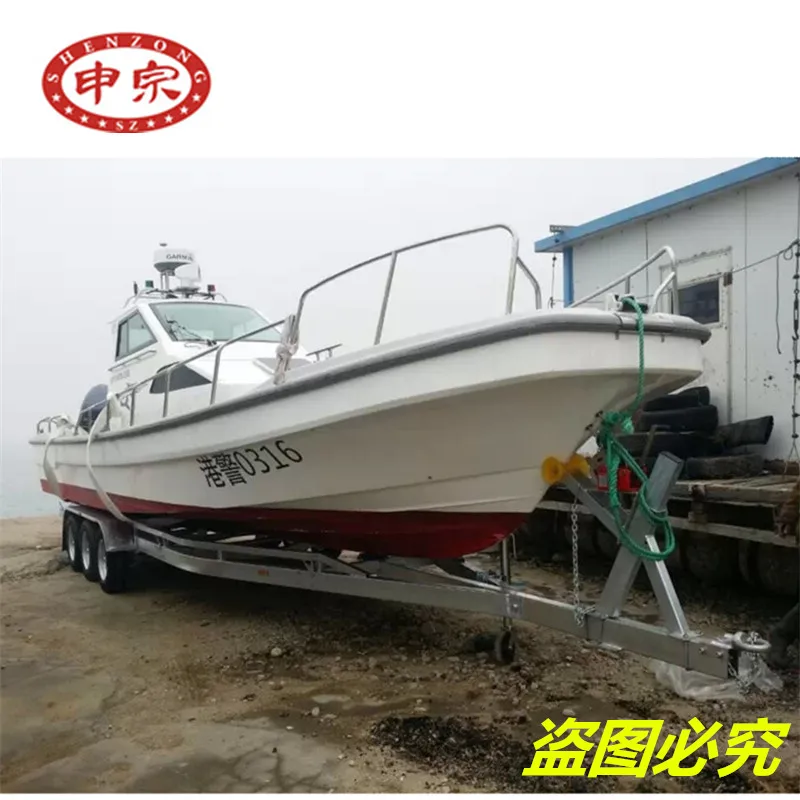 13 Meterts Length Three Axle Galvanized Heavy Duty Boat Trailer