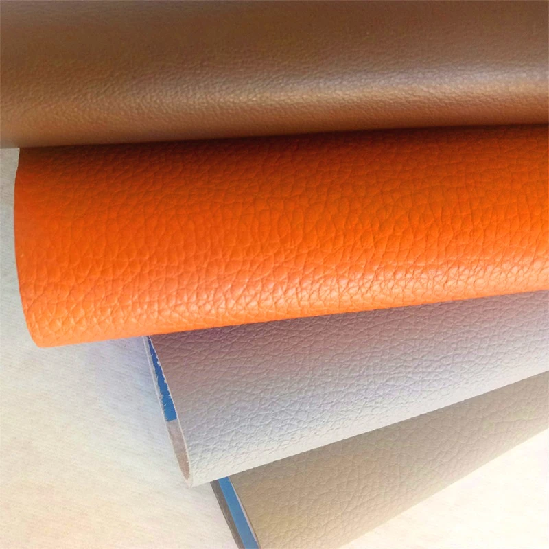 Leather factory Stocklot PVC  sofa leather fabric for car seat cover