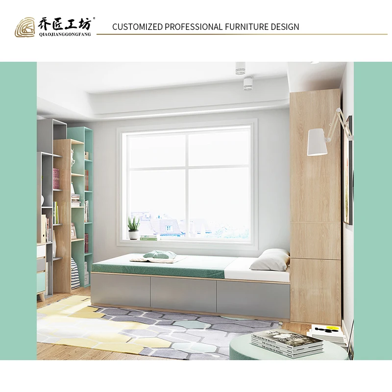 Comfortable Tatami Bed Cheap Mdf Double Wood Bed Designs