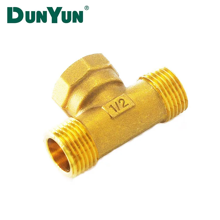 Male and female Brass fitting Plumbing Tee Fittings with BSP Thread