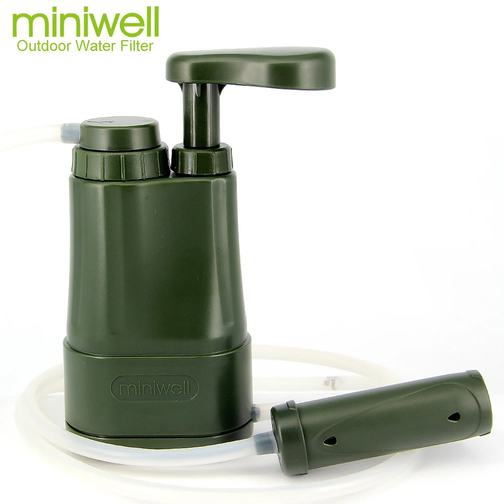 
miniwell portable outdoor water filter fresh water treatment government procurement for disaster air dropped supplies 