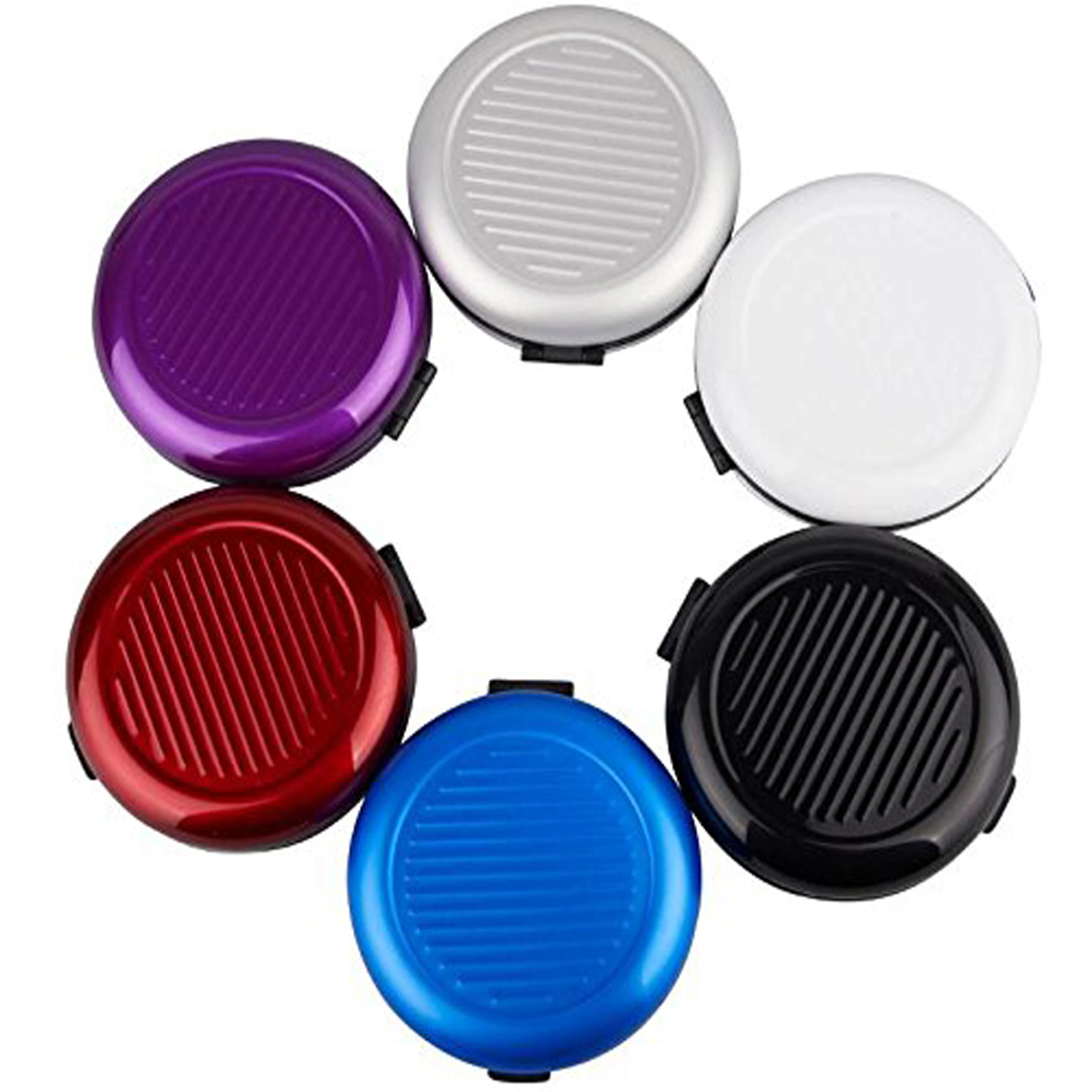 Round Aluminum Euro Coin Dispenser Storage Coins Wallet Aluminum Coin Box