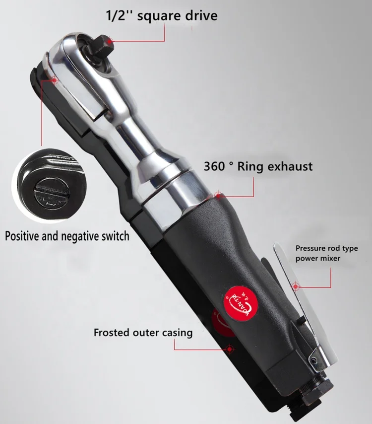 Air tools YT-7408 adjustable 1/2'  air ratchet wrench