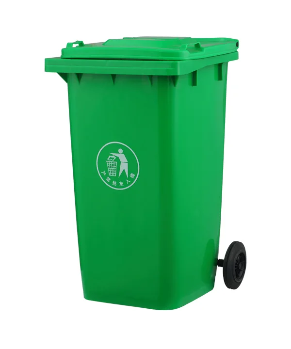
Extra strength plastic waste bin 240L EN840 