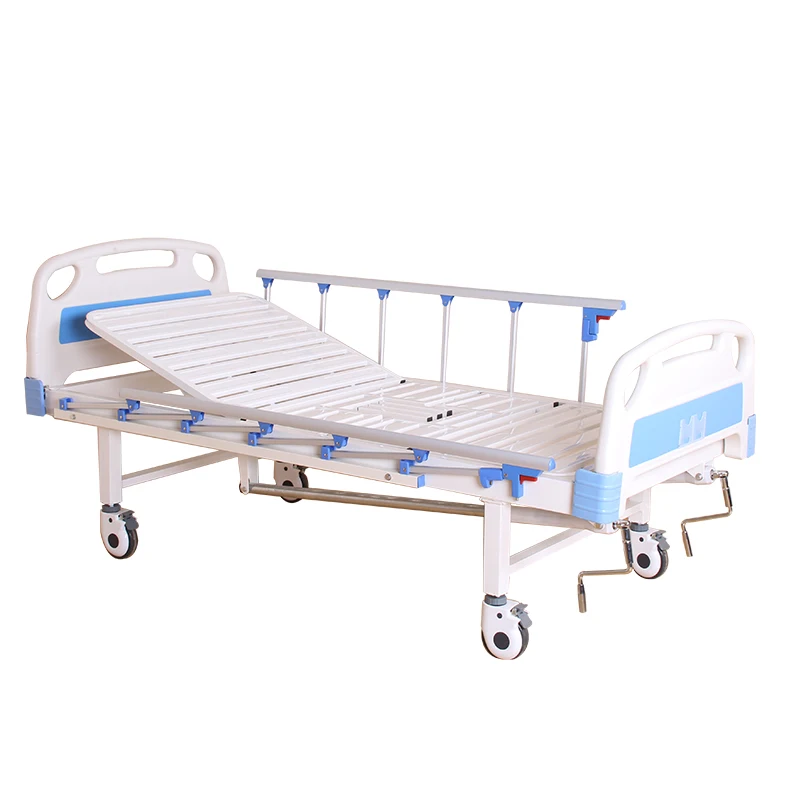 A-184 низкая стоимость дешевая цена металла медицинская кровать с 2 рычагами, оснащенными механическим приводом кровать пациента в больнице