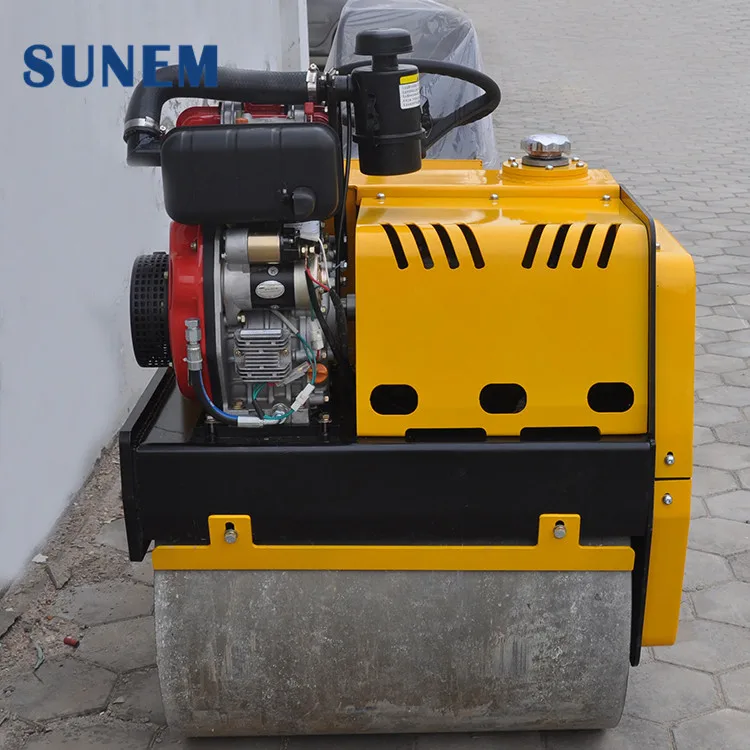China Mini 715 mm 25 KN 30Hz Vibratory Asphalt Road Roller