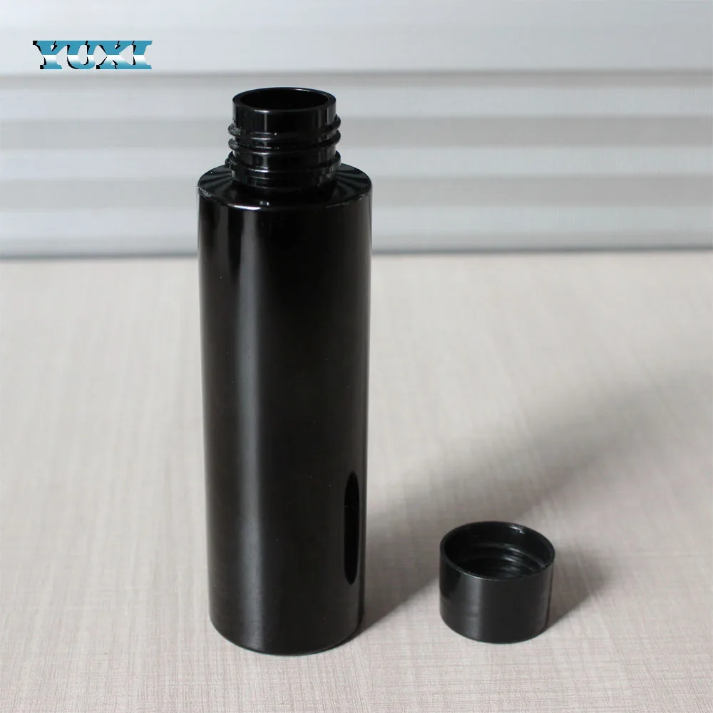 black hair fiber powder empty bottle