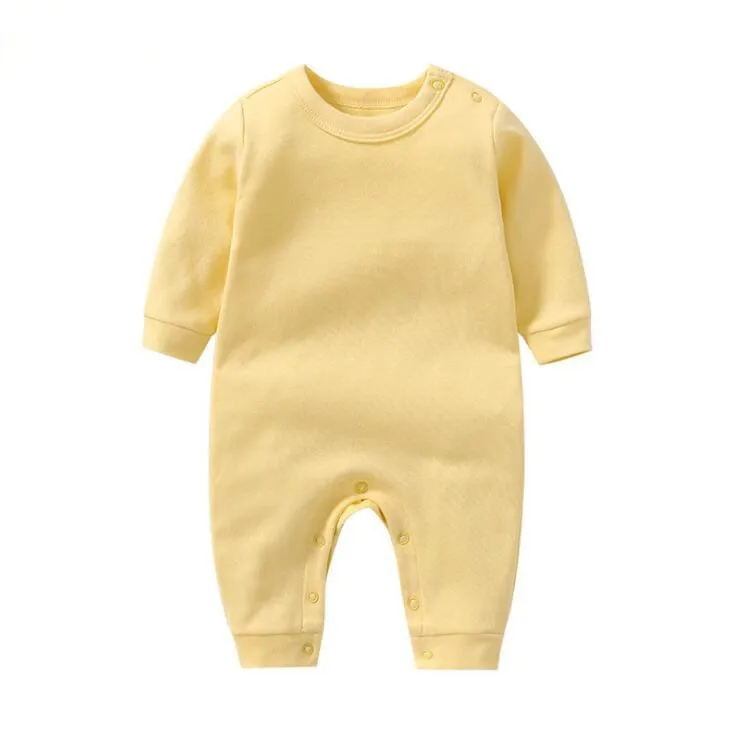 manufacturer black plain baby rompers long sleeve newborn baby clothes