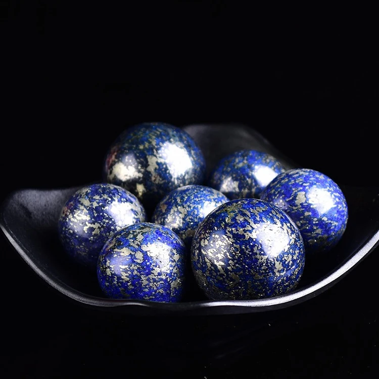 Natural quartz sphere healing blue-veins stone  ball Rock stone sphere