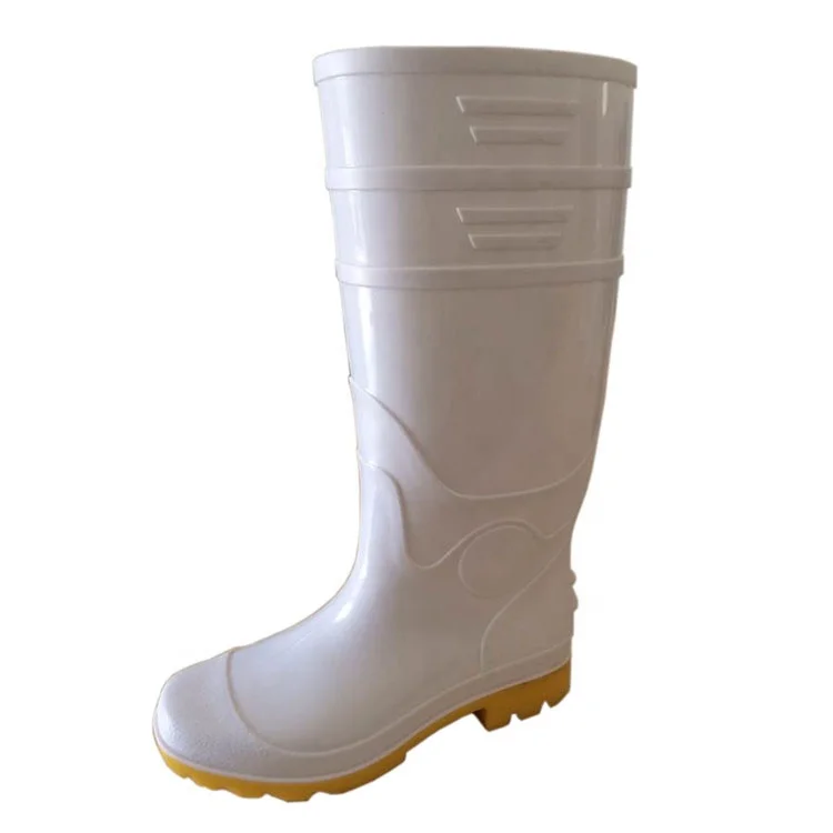 
RENYAN Safety Boots Light Duty PVC Shinning Finish Safety Boots without Steel Toe or Steel Midsole JH001 