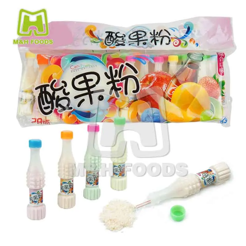 7g Cola Bottles Fruity Sour Powder Candy