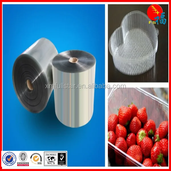Прозрачная Жесткая ПВХ пленка для упаковки пищевых
