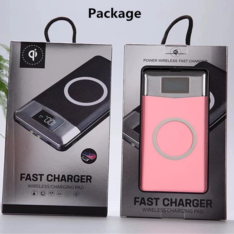Qi 10W Wireless Charger Power Bank 10000mah 2 in 1 fast Wireless Charger Power Bank 20000mah for iPhone Xs max for Samsung S9