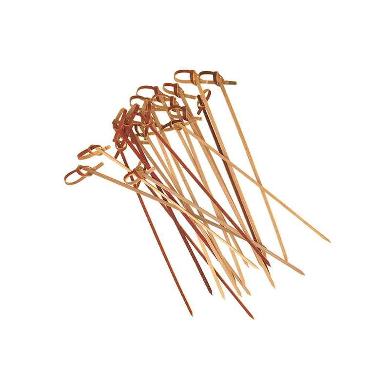 Snack Stick High Quality Compostable Disposable Skewers TOOLS Bamboo 12 Per Kit Fruit Pick Wooden Round Shape Not Coated