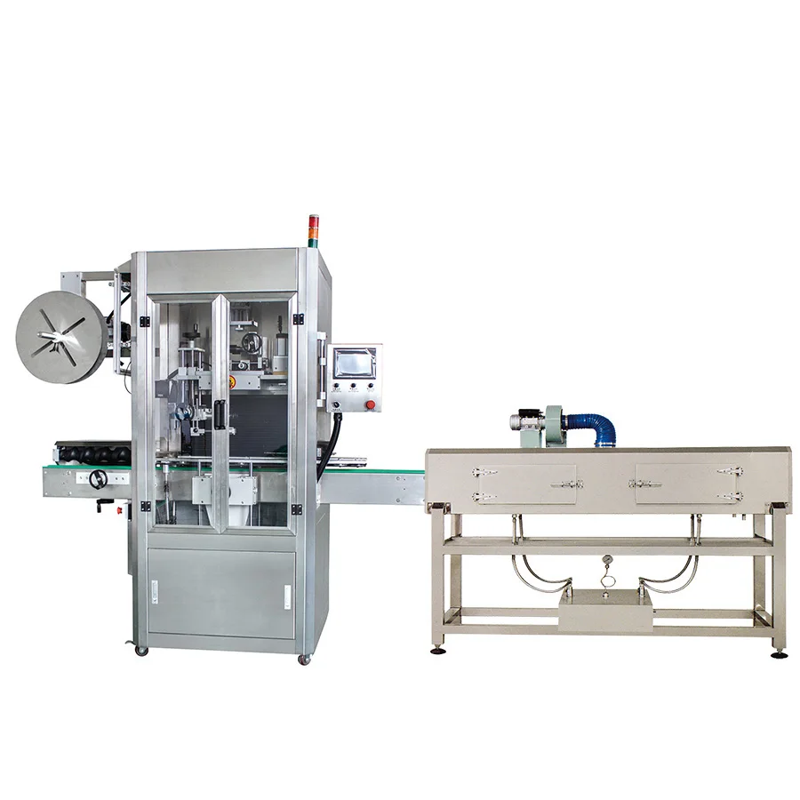 Glass beer bottle sleeve labeling machine round bottle