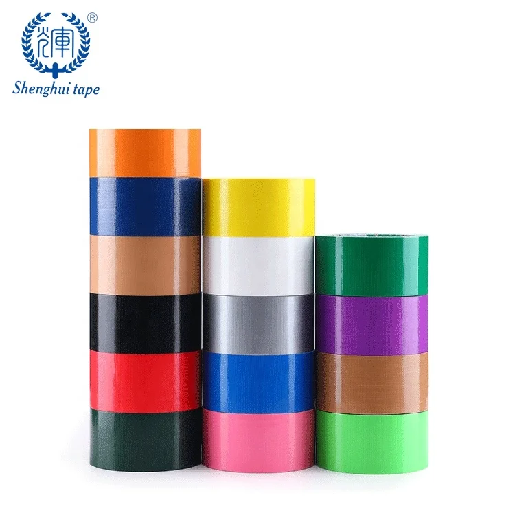 Silver High Adhesive Duct Tape Glass Cloth Tape Jumbo Roll custom logo blue duct tape