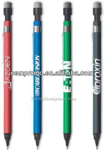 Nice Auto Pencil for Students 2B/2H/HB Mechanical Pencil with Color Lead round Pattern Promotions Carpentry Made Plastic Paper