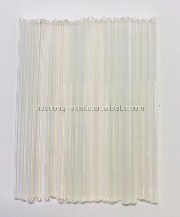Transparent plastic lollipop sticks