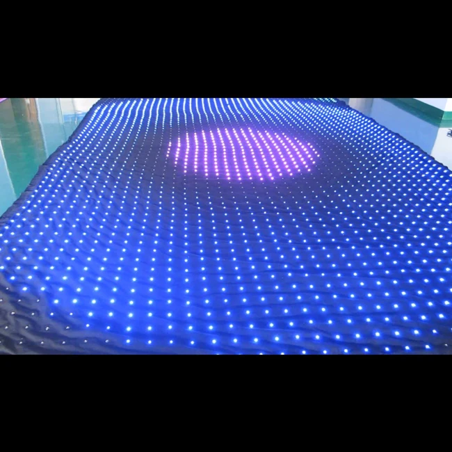 New WS2821 IC disco dj club video black stage background curtains