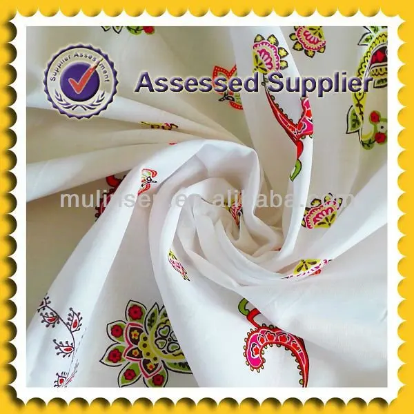 
 100% хлопчатобумажная тканая муслиновая ткань с принтом  