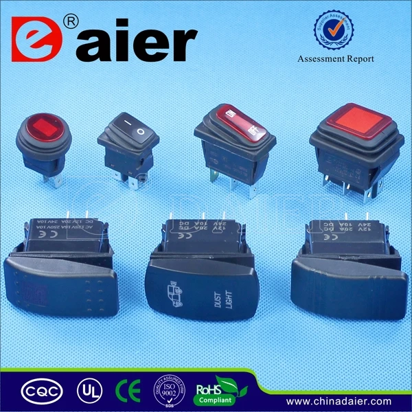 Daier Одно полюсные рокерные переключатели с подсветкой