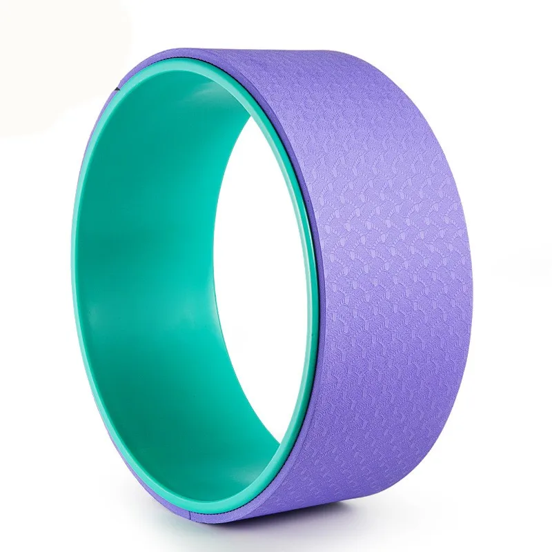 Stretching Gym workout back fitness exercise tool yoga wheel tpe yoga circle