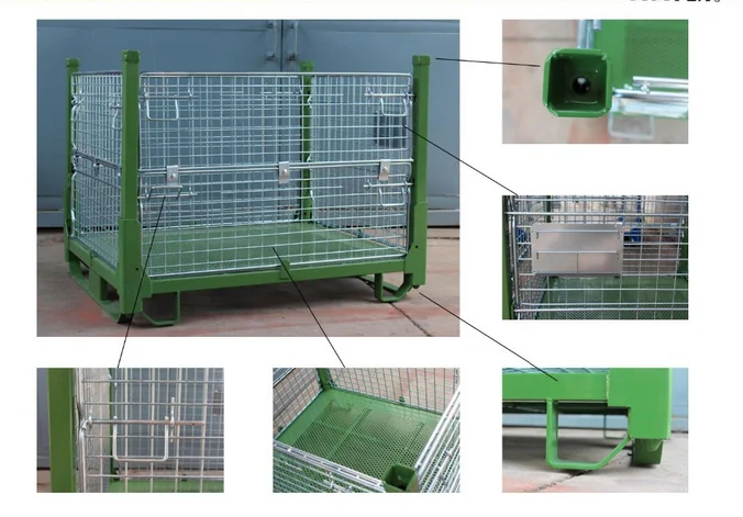 China supplier of high quality metal container foldable storage cage with ce,iso,tuv certificate