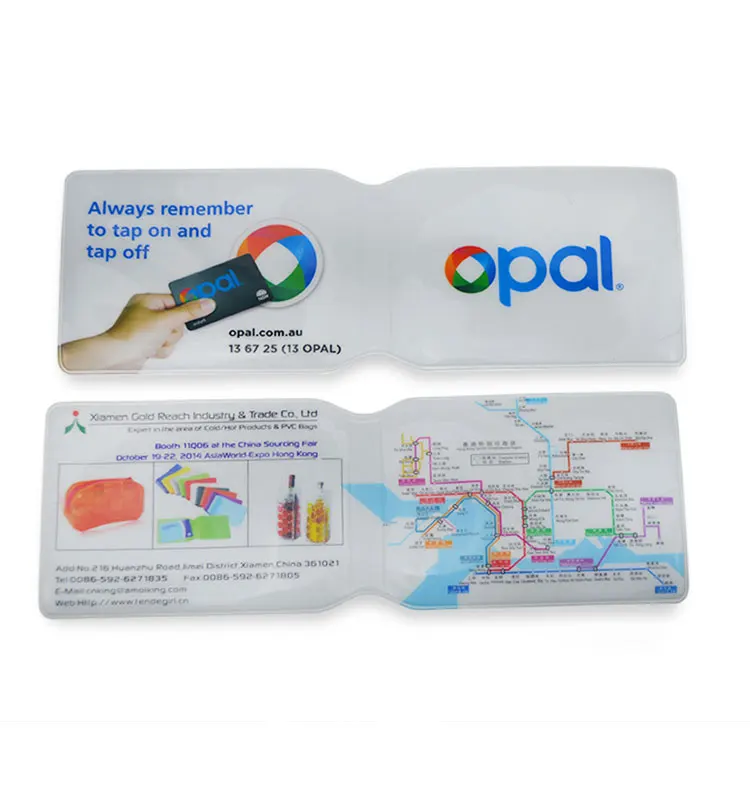 2019 Latest Style Small Plastic Folding PVC Tour Ticket Holder,Airline Ticket Pouch,Tour Ticket Wallet