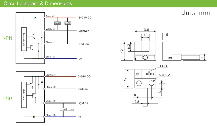 SL-205NA-W Micro L Shape IP50 Micro Slot Infrared LED Slotted Optical Sensor Distance Motion Photoelectric Optical Sensor