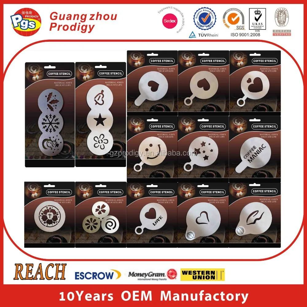  Трафареты для украшения кофе