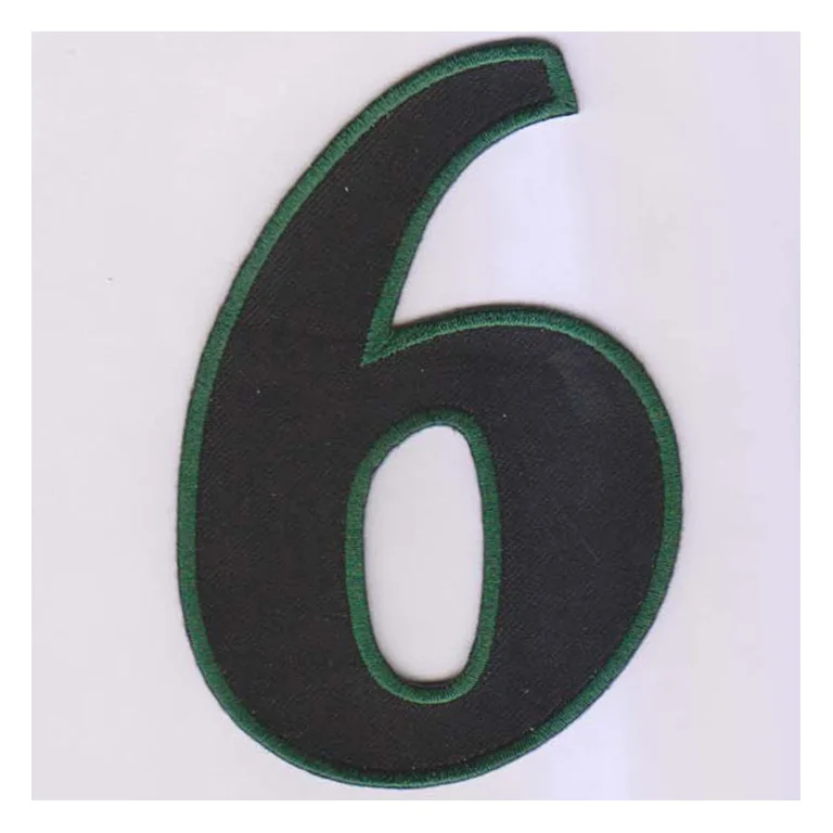 Quality China Manufacturer Custom Unique Embroidery Patches Color Embroidered Patch In Letter Number Jersey Numbers And Letters