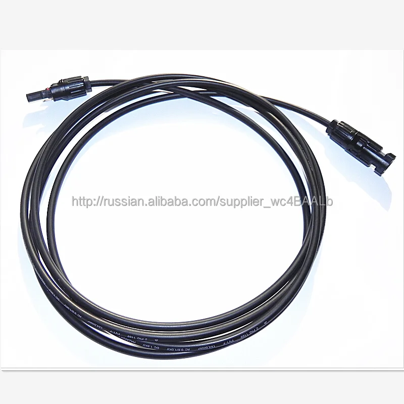 Wholesale 10 pcs. = lot of solar cable 6.0mm2 (10AWG) 4 meters (13.12 feet) solar