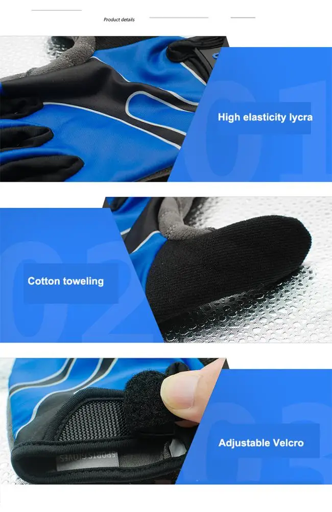 Yellow Boodun Mens/Women Cycling Gloves Touch Screen Riding Motorcycle Gloves Autumn