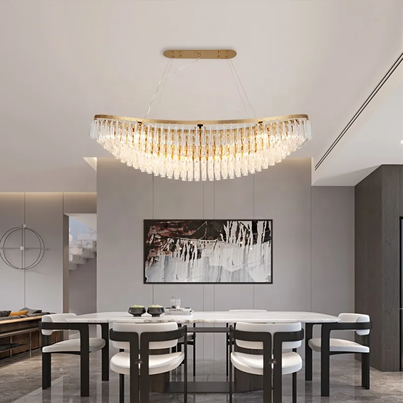 Post modern luxury large crystal boat ship shaped ceiling chandelier lighting for hotel lobby made in china