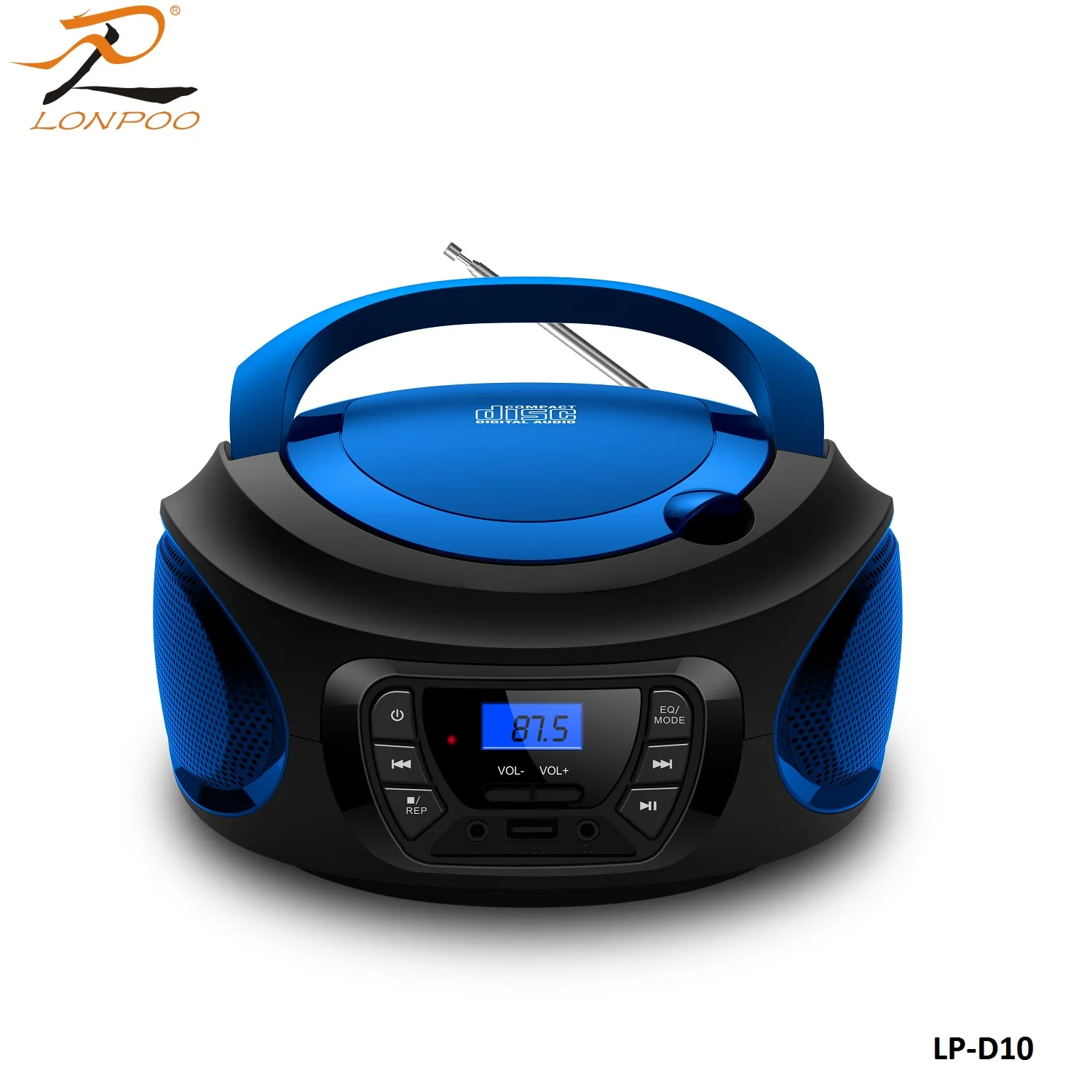  MP3 WMA портативный синий зуб CD Бумбокс с