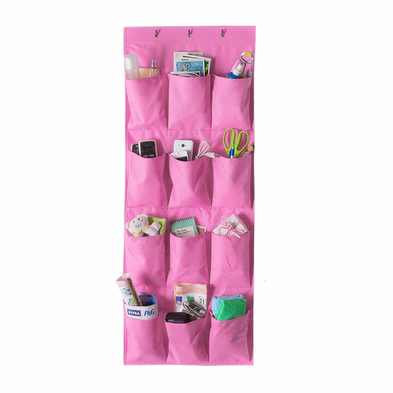 12 pocket folding hanging storage bag for sundries
