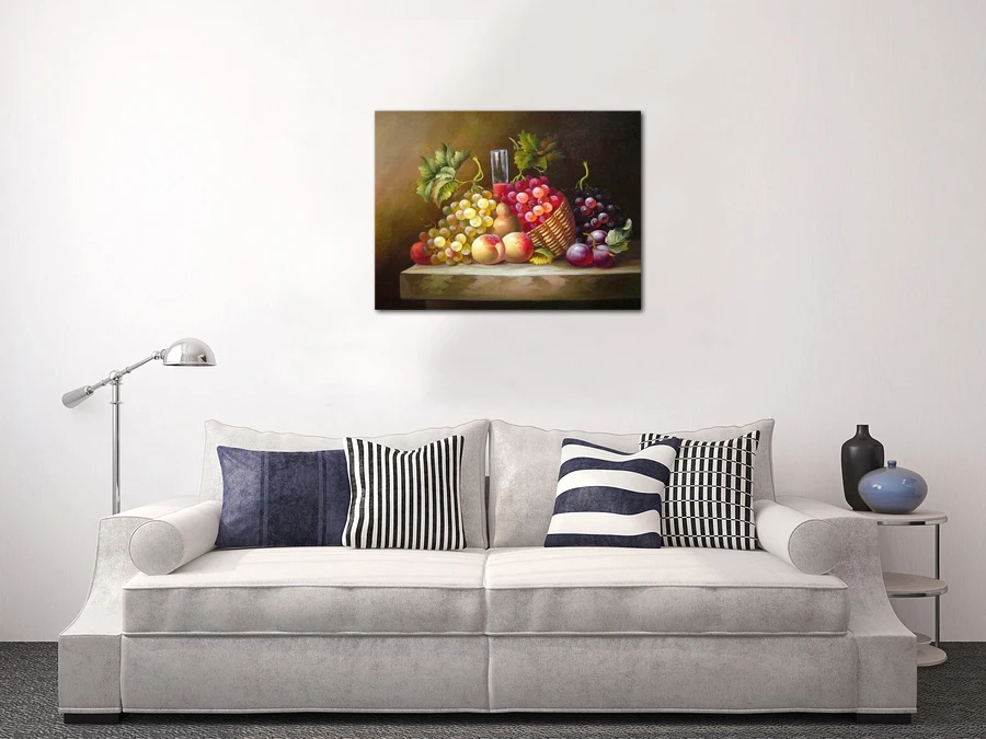 Hand made oriental fruits oil paintings on canvas for sale