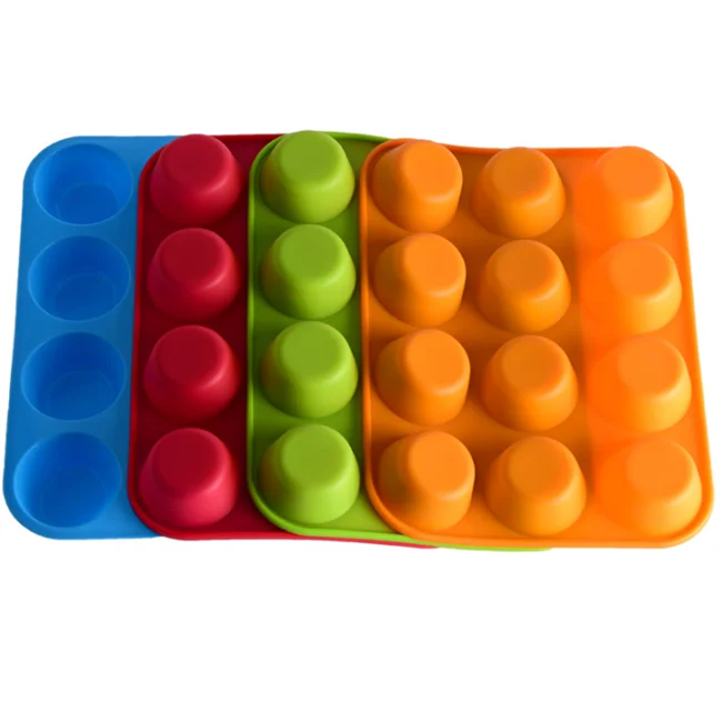 Family Day Custom 12 Cavity Clean High-capacity Handmade Cake pop Molds Silicone Cake Mold