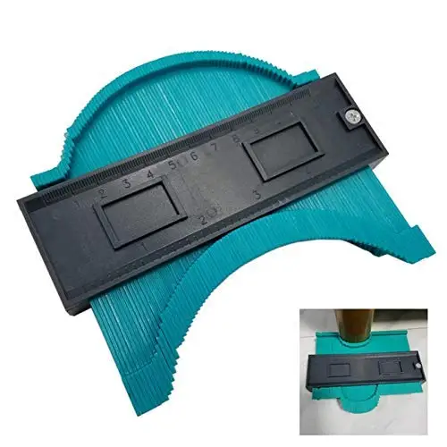 Contour Profile Gauge Duplicator - Woodworking Shape Tracing Template Measuring Tool - Profile Jig Guide -Pipe Tile Frame Gauge