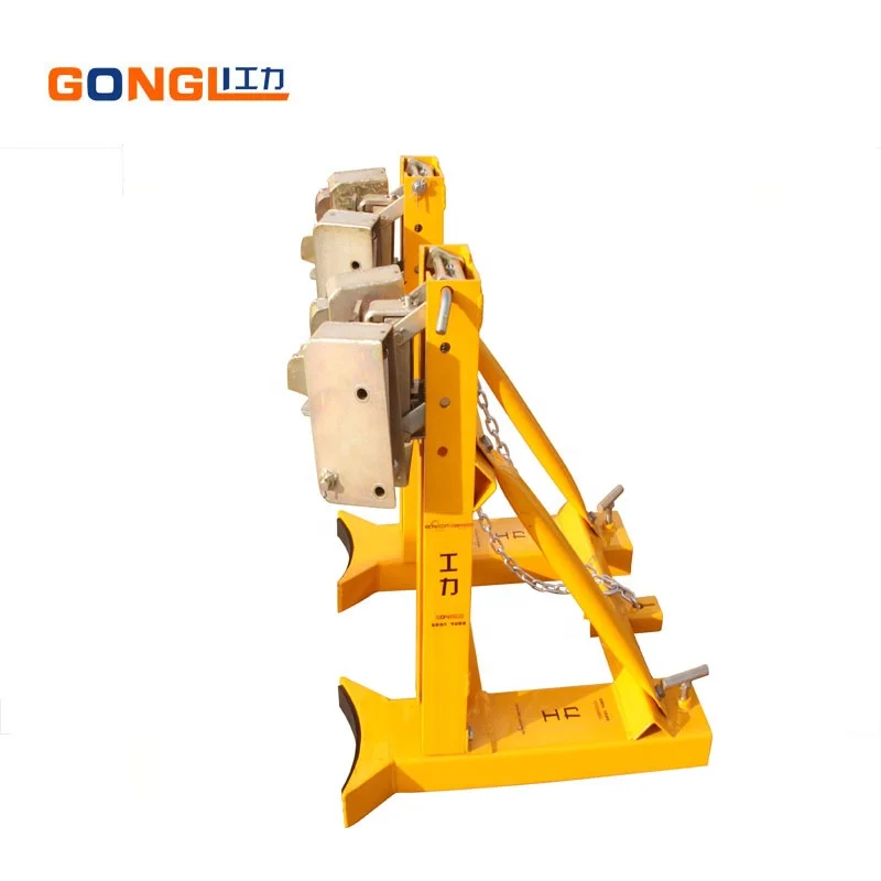 
GL-0007 Hydraulic Double Drum Barrel Lift Handling Forklift Drum Lifter Handling Drum Gripper 