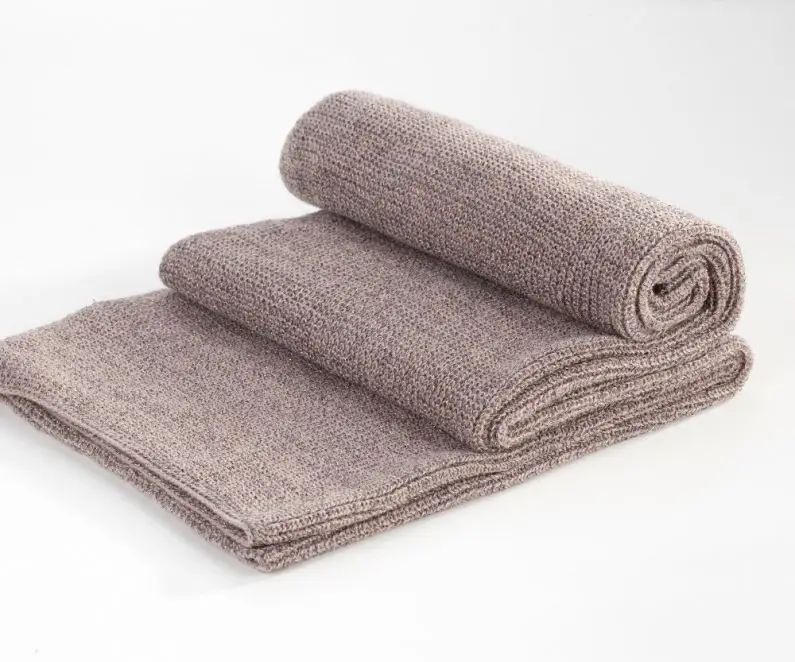 winter custom logo designer scarf stoles plain knit men women luxury fashion warm scarves snood scarf