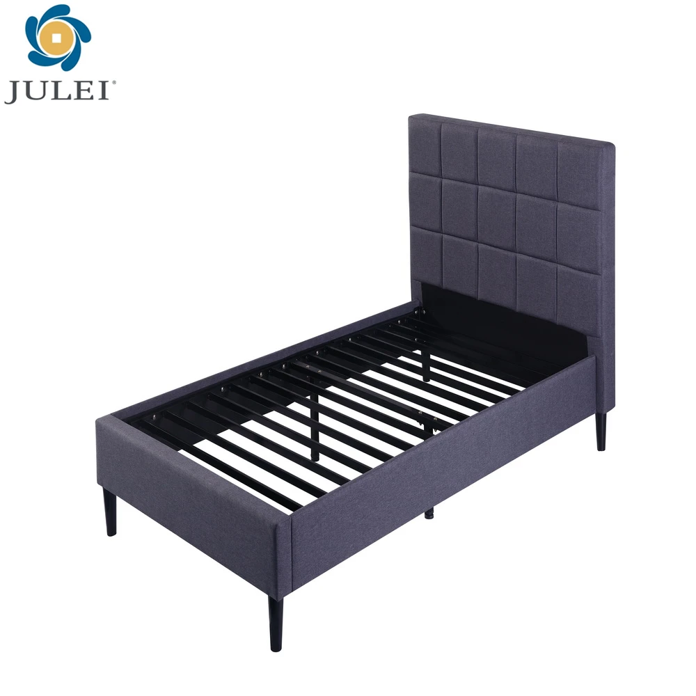 Modern simple bed with storage space DJ-BD03-3 bedroom furniture metal flat bed frame