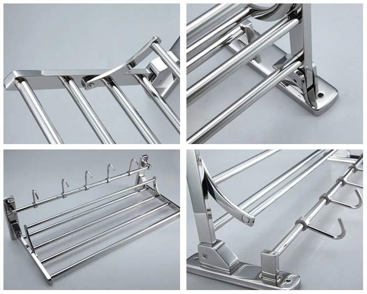 
Wholesale Double Poles Wall Mounted Stainless Steel Bathroom Towel Racks,Bathroom Accessories Set Stainless Steel* 