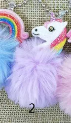 Fashion 5 Colors unicorn party favors kids unicorn necklace